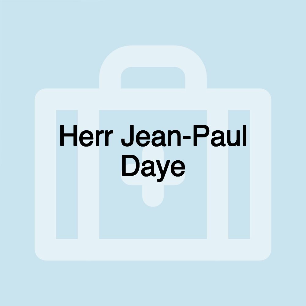 Herr Jean-Paul Daye