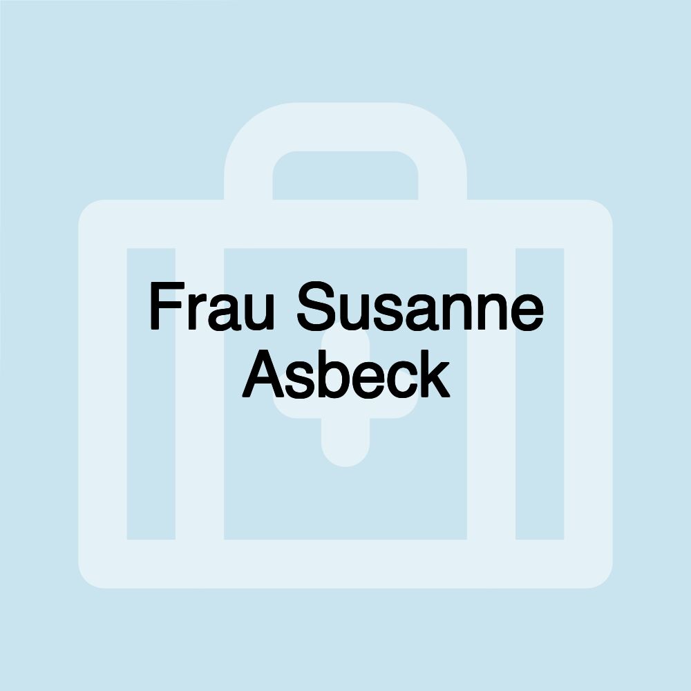 Frau Susanne Asbeck