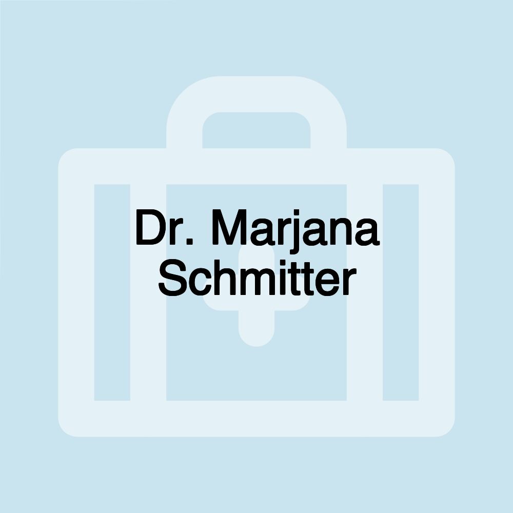 Dr. Marjana Schmitter