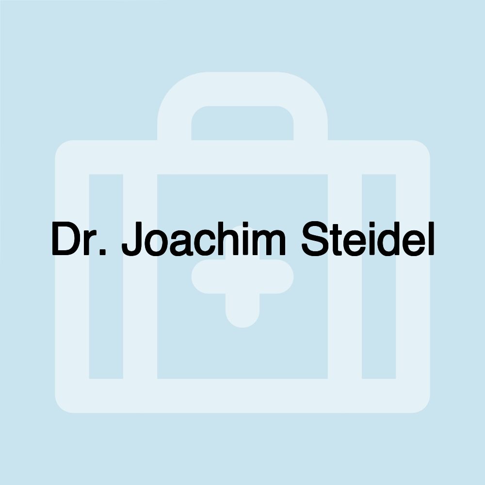 Dr. Joachim Steidel