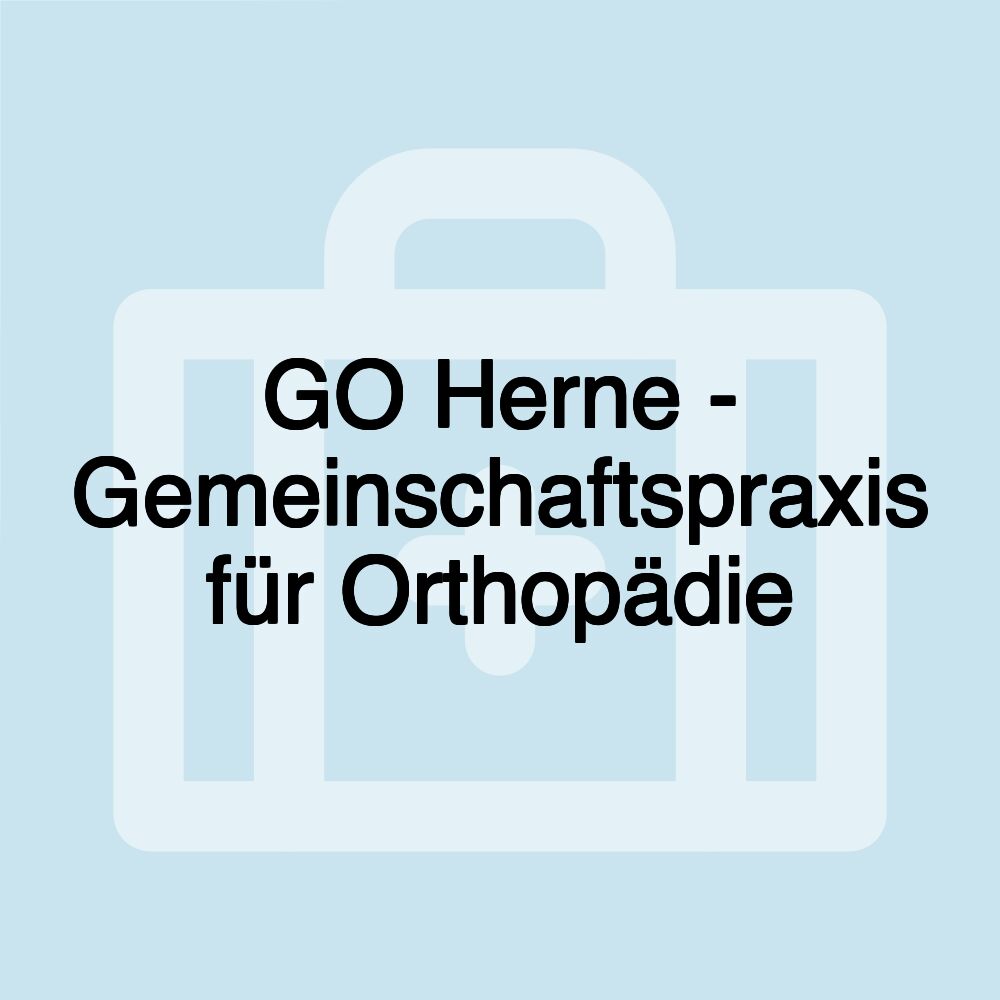 GO Herne - Gemeinschaftspraxis für Orthopädie