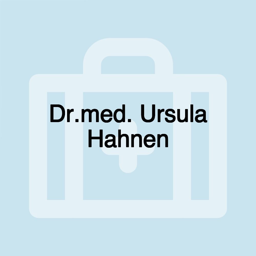 Dr.med. Ursula Hahnen