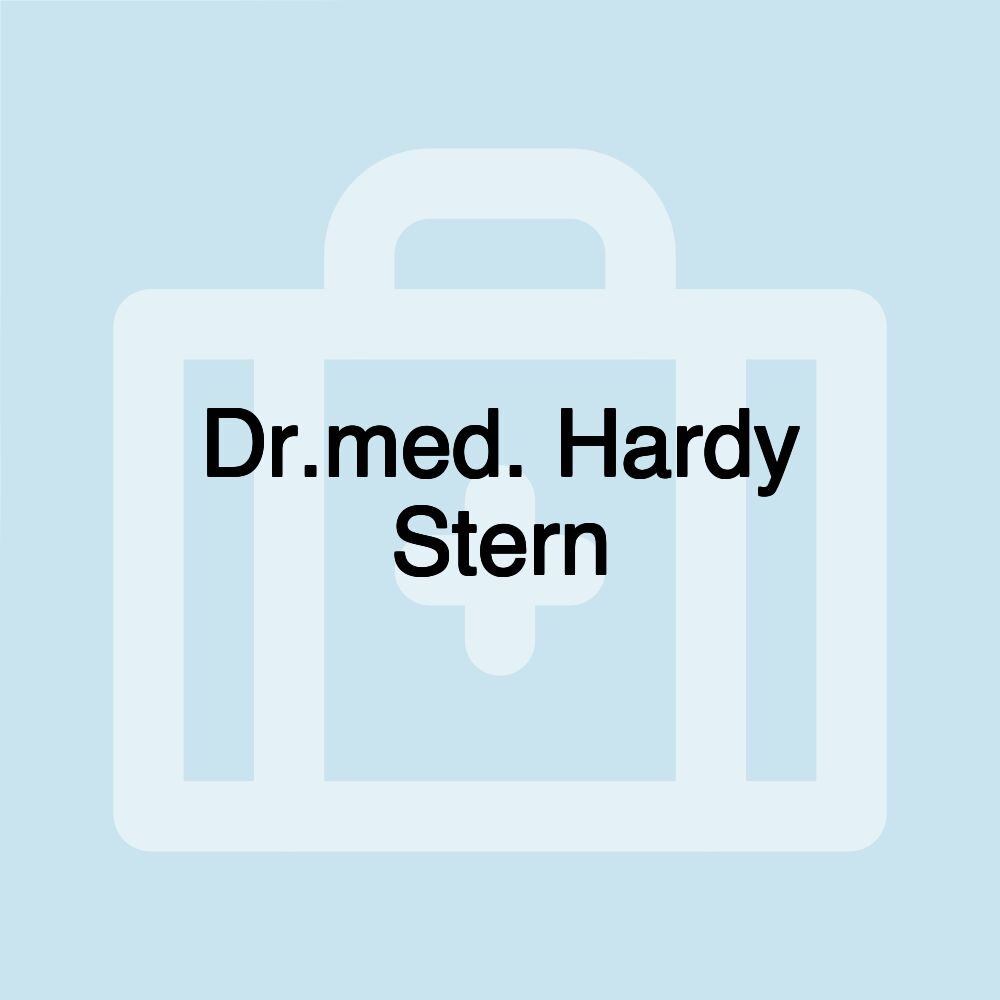 Dr.med. Hardy Stern