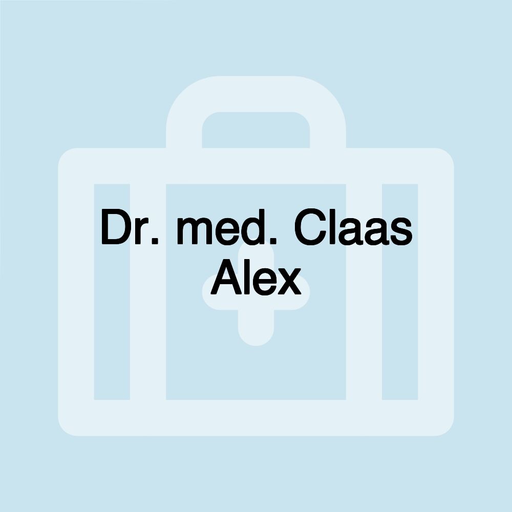 Dr. med. Claas Alex