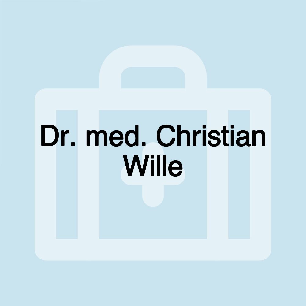 Dr. med. Christian Wille