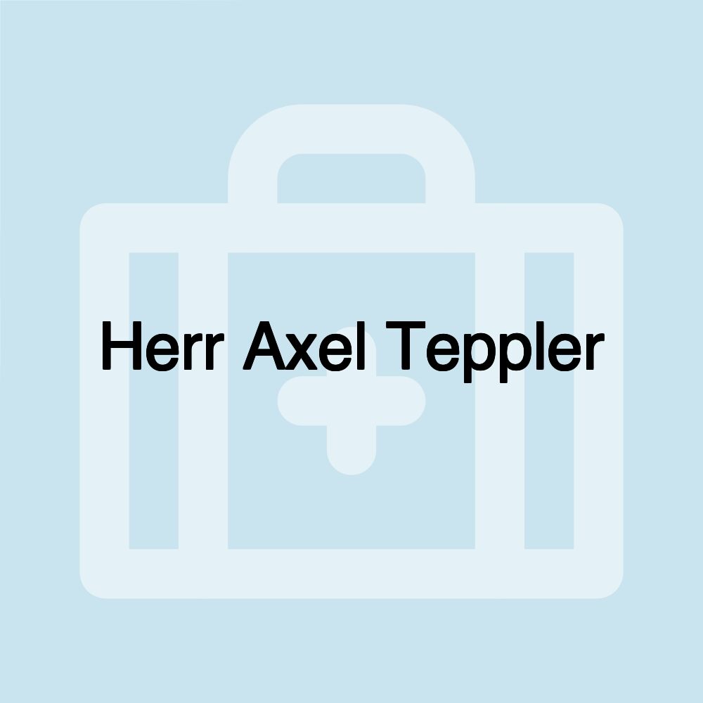 Herr Axel Teppler