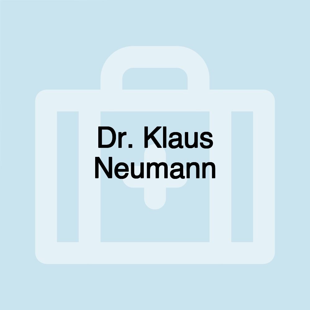 Dr. Klaus Neumann