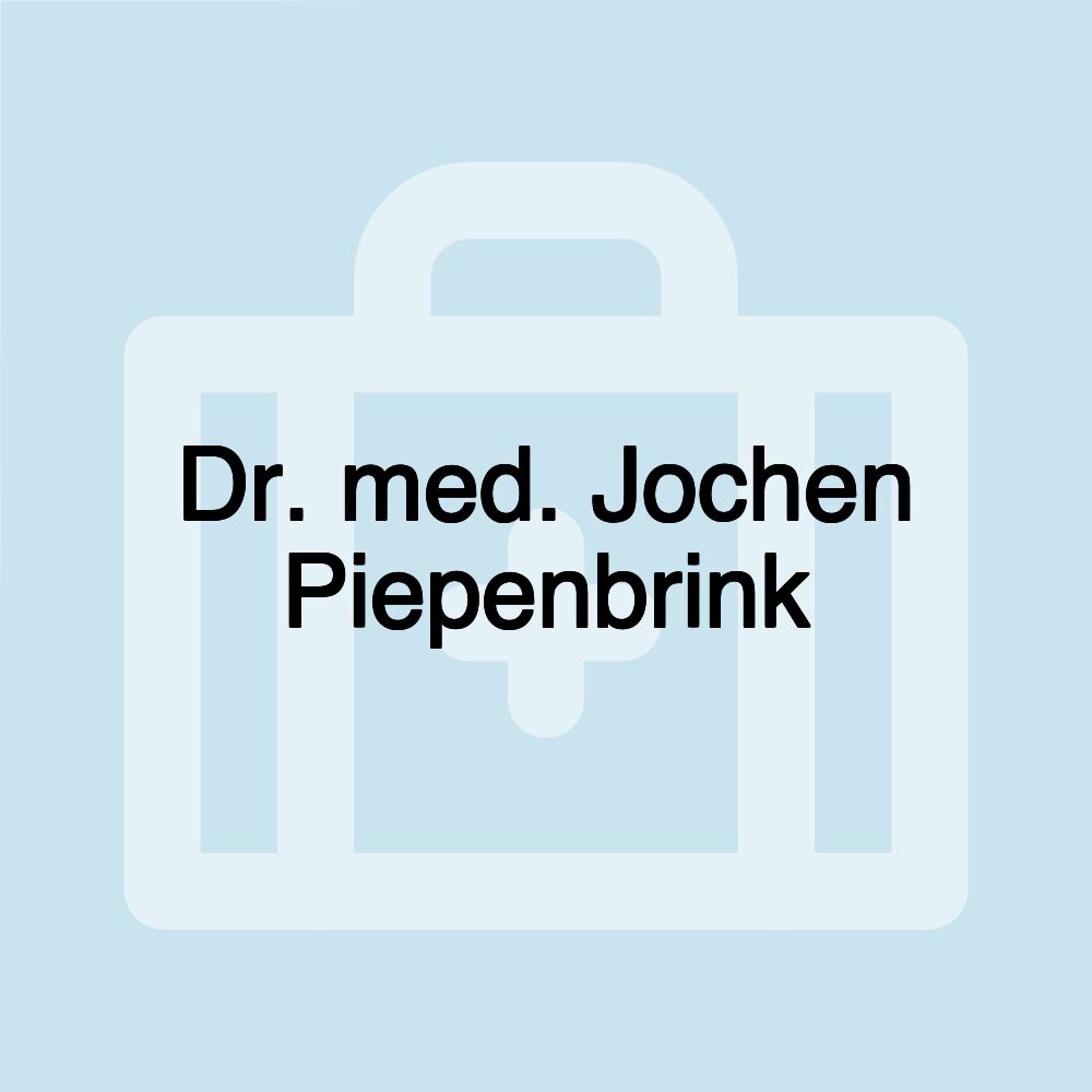 Dr. med. Jochen Piepenbrink