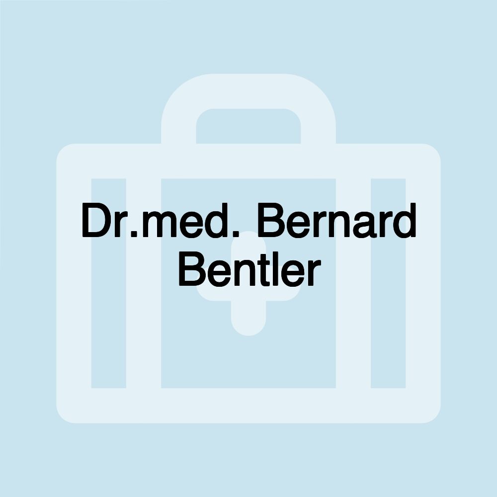 Dr.med. Bernard Bentler