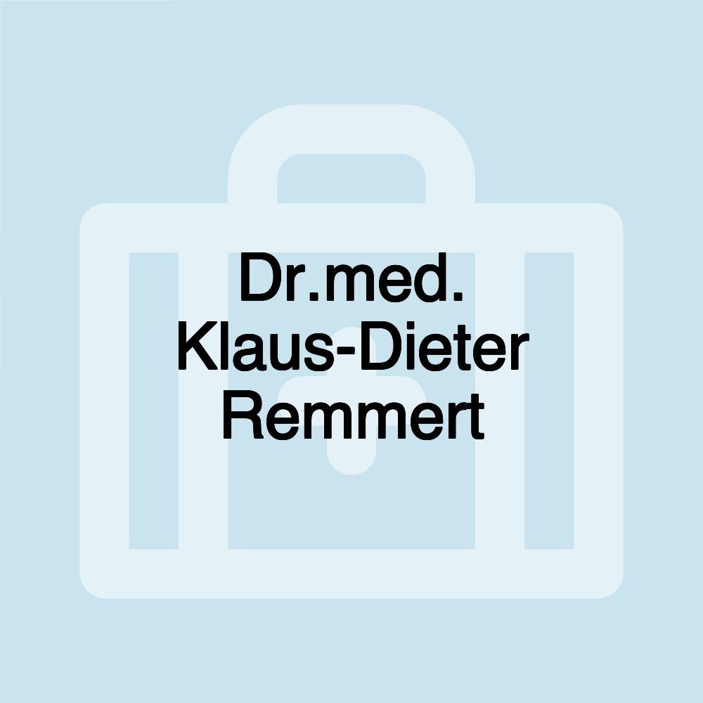 Dr.med. Klaus-Dieter Remmert