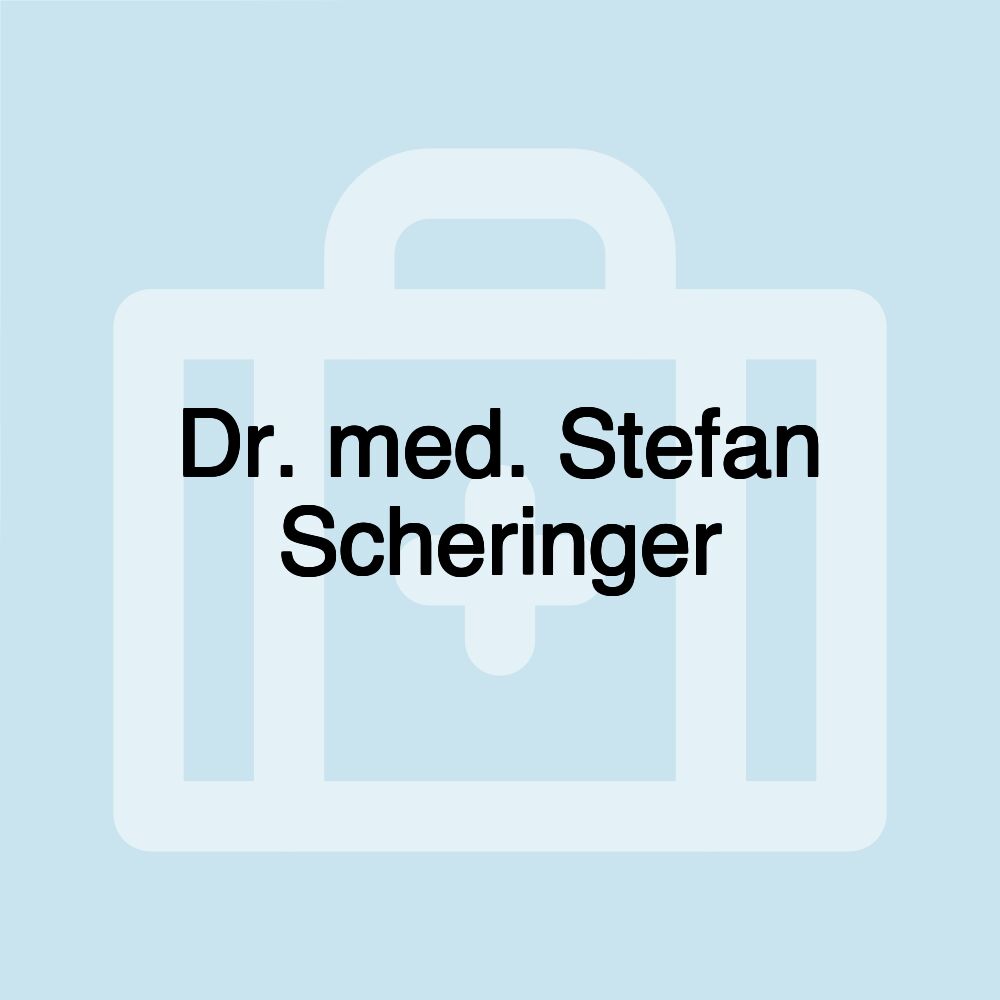 Dr. med. Stefan Scheringer