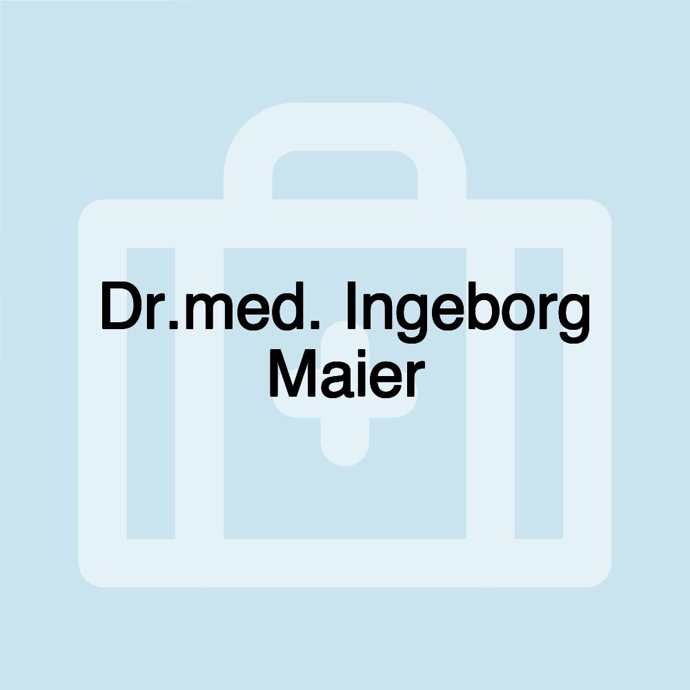 Dr.med. Ingeborg Maier