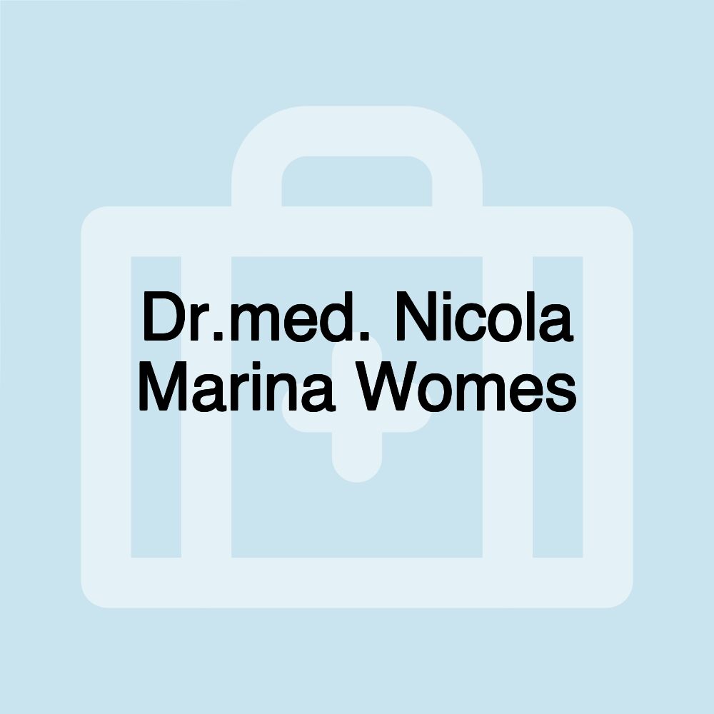 Dr.med. Nicola Marina Womes