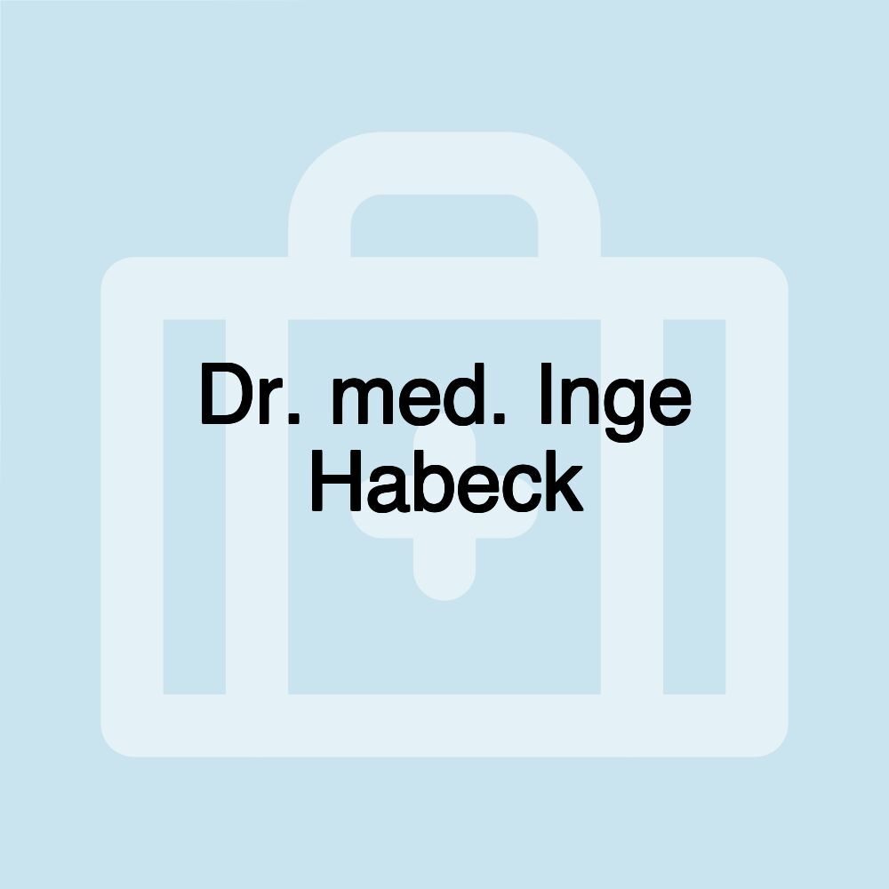 Dr. med. Inge Habeck