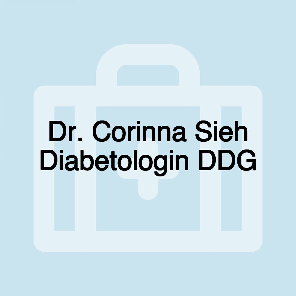 Dr. Corinna Sieh Diabetologin DDG