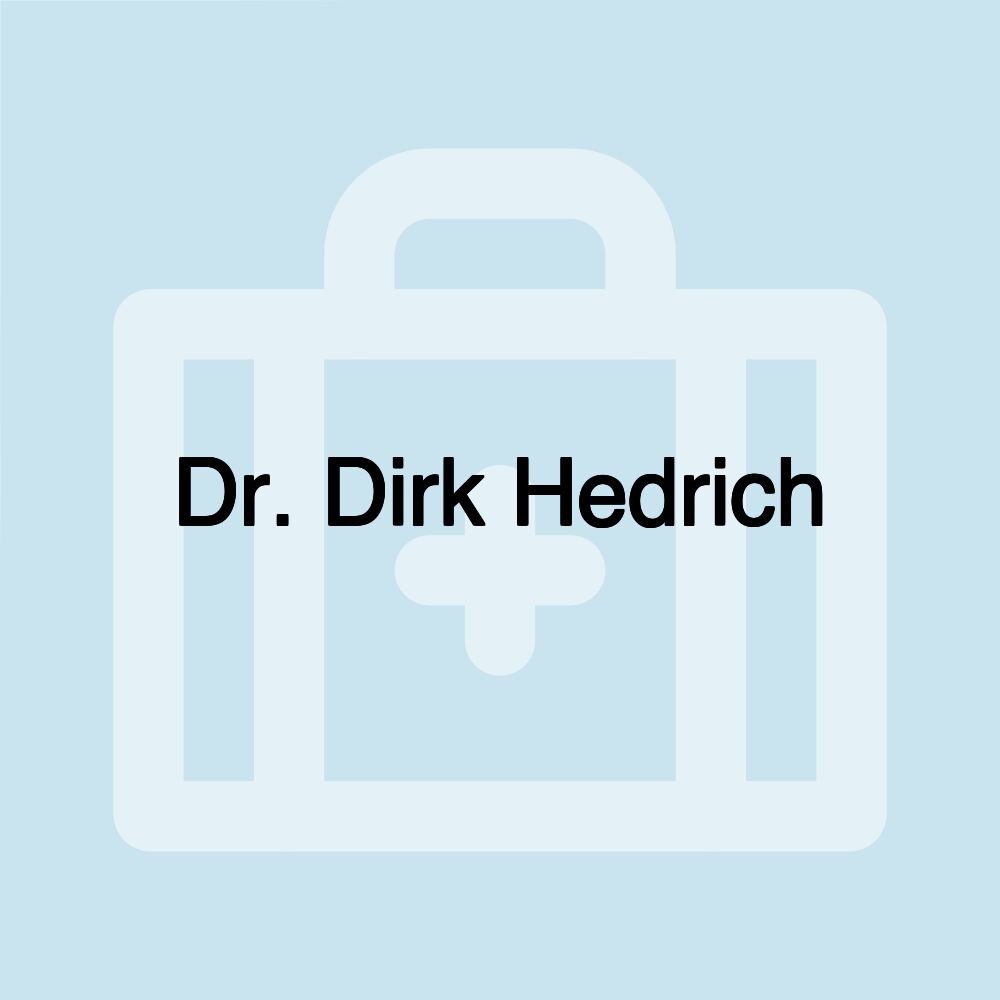 Dr. Dirk Hedrich