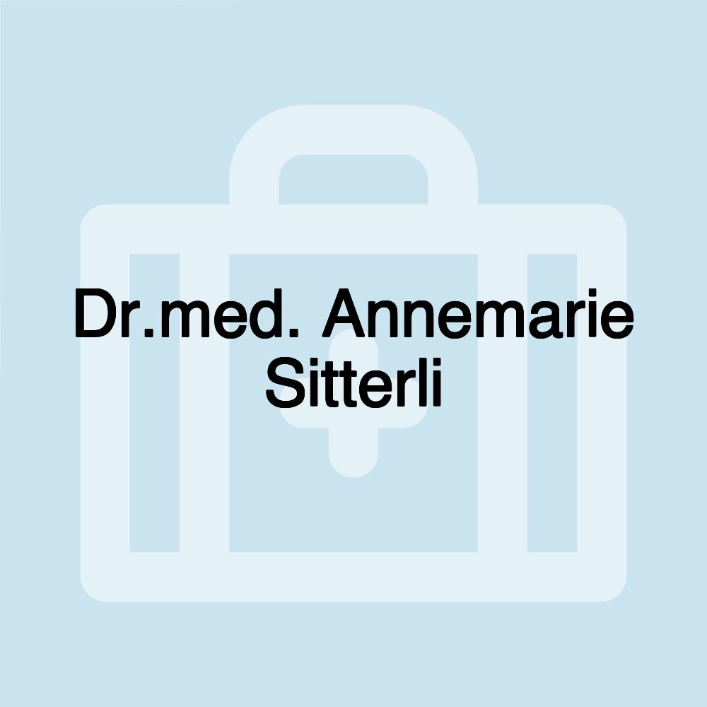 Dr.med. Annemarie Sitterli