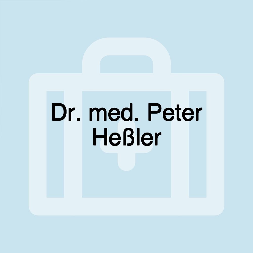 Dr. med. Peter Heßler