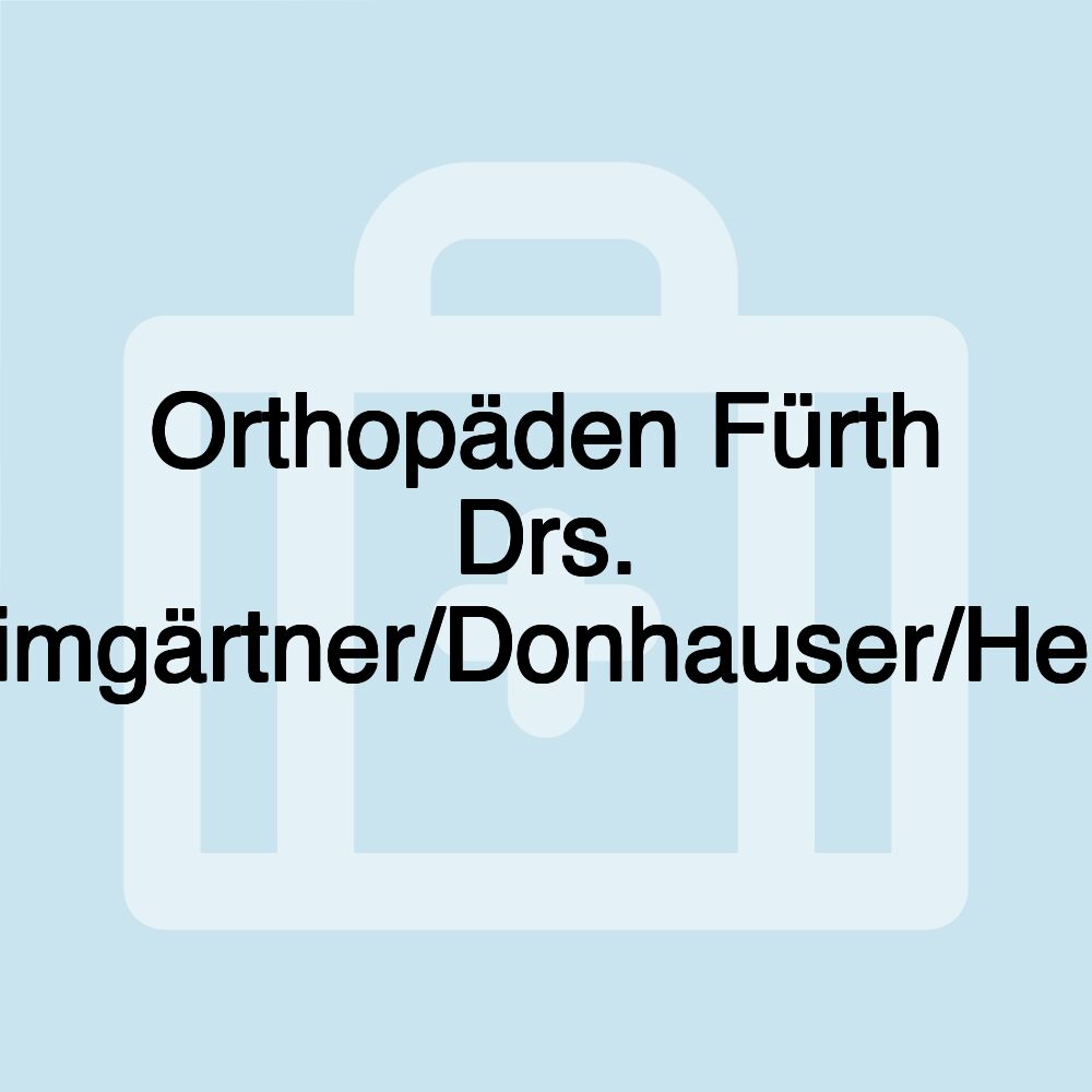 Orthopäden Fürth Drs. Heimgärtner/Donhauser/Hertel