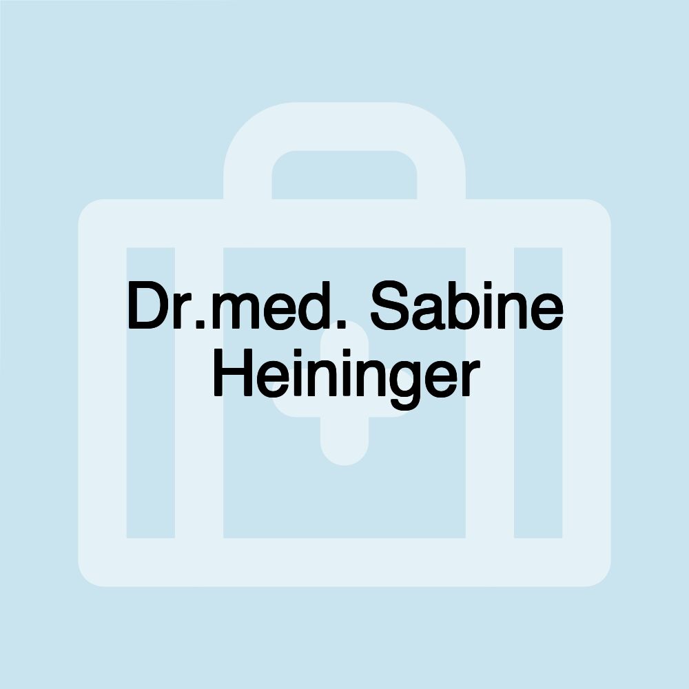 Dr.med. Sabine Heininger