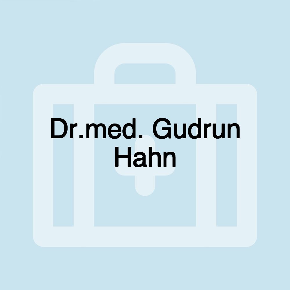 Dr.med. Gudrun Hahn