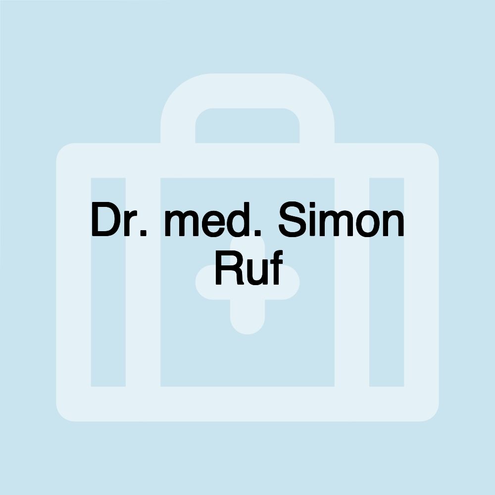 Dr. med. Simon Ruf