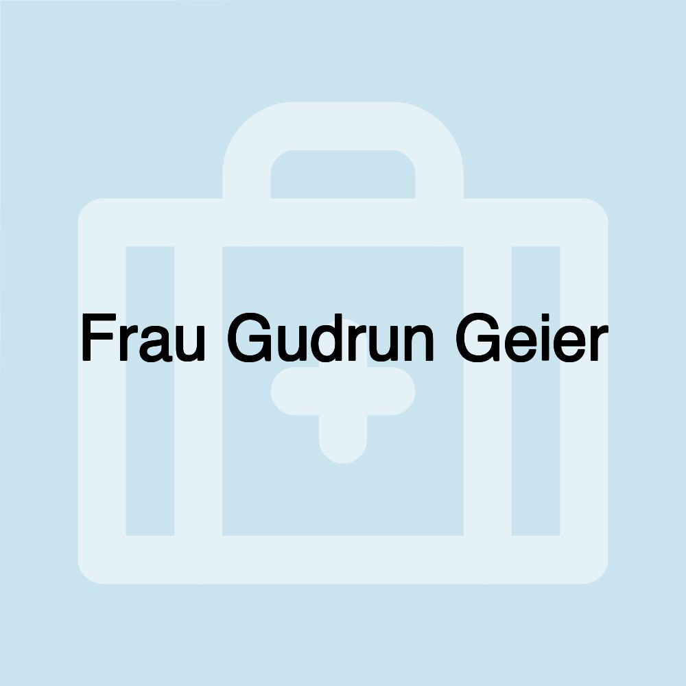 Frau Gudrun Geier