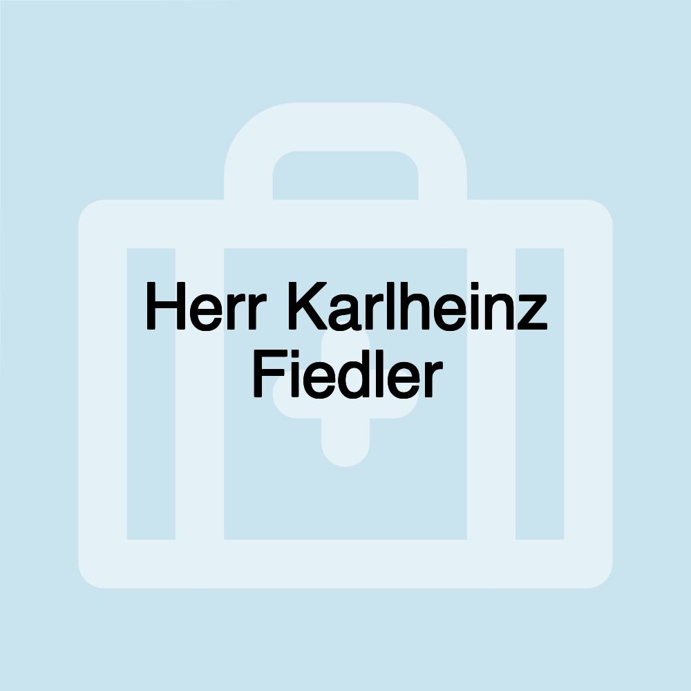 Herr Karlheinz Fiedler