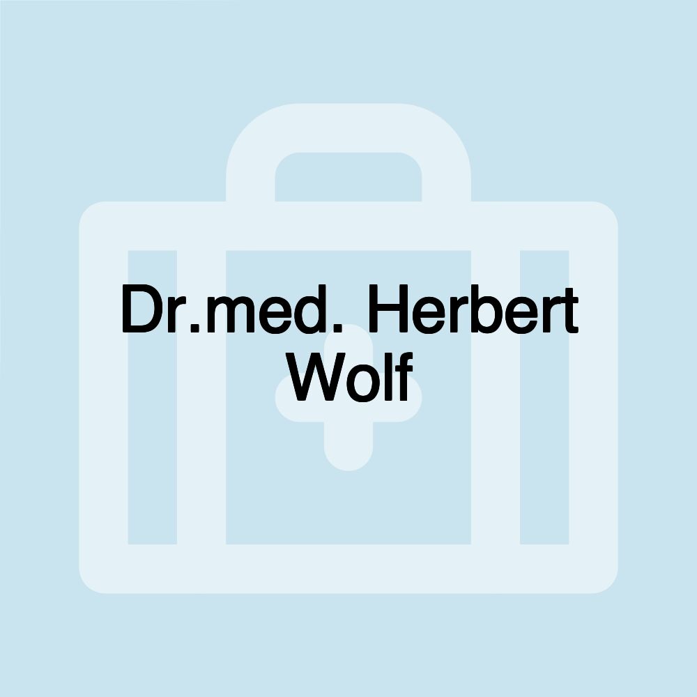 Dr.med. Herbert Wolf