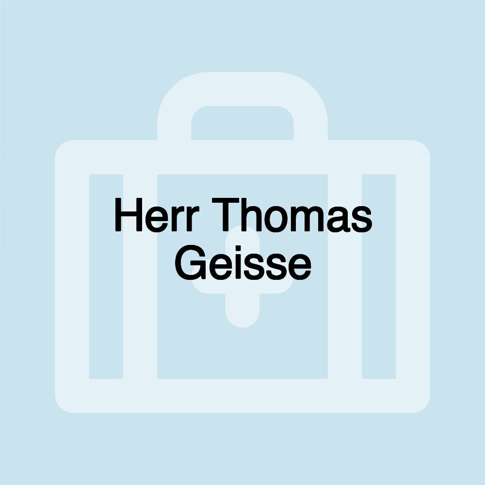 Herr Thomas Geisse