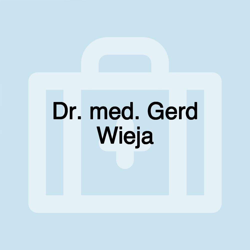 Dr. med. Gerd Wieja