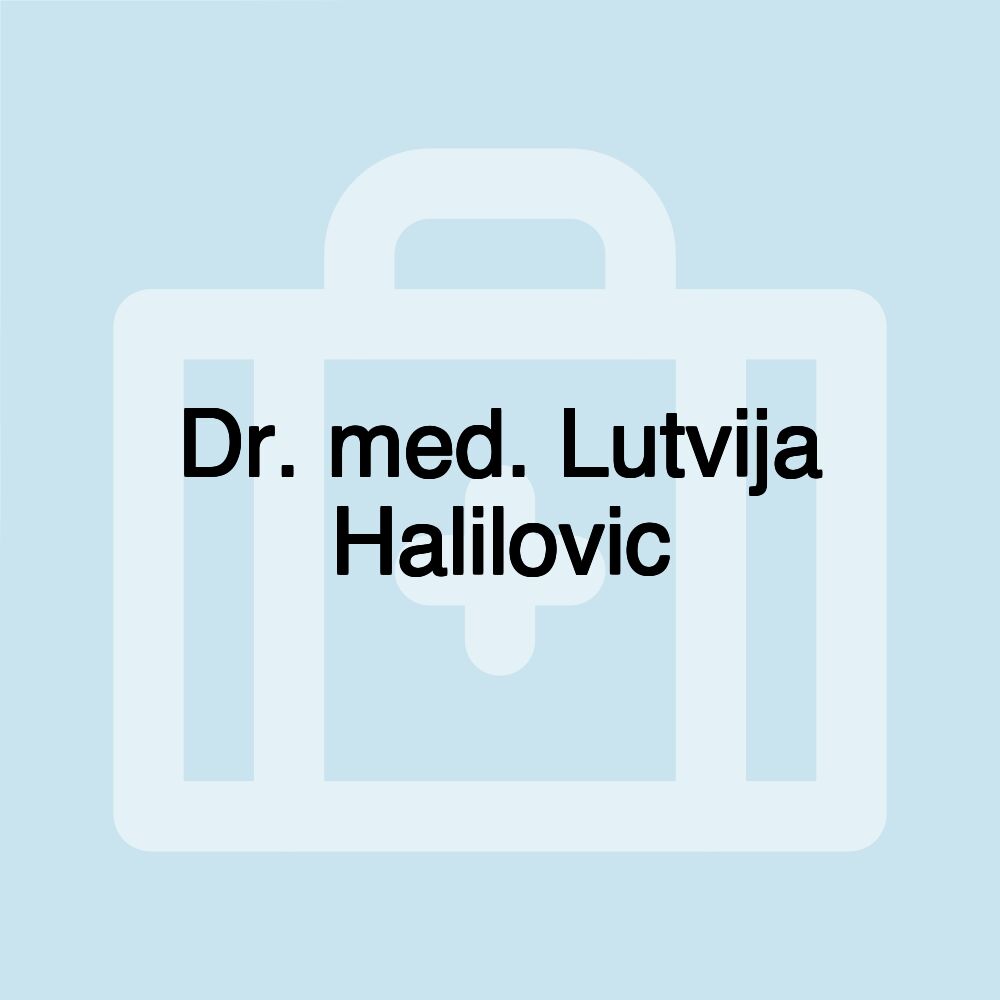 Dr. med. Lutvija Halilovic