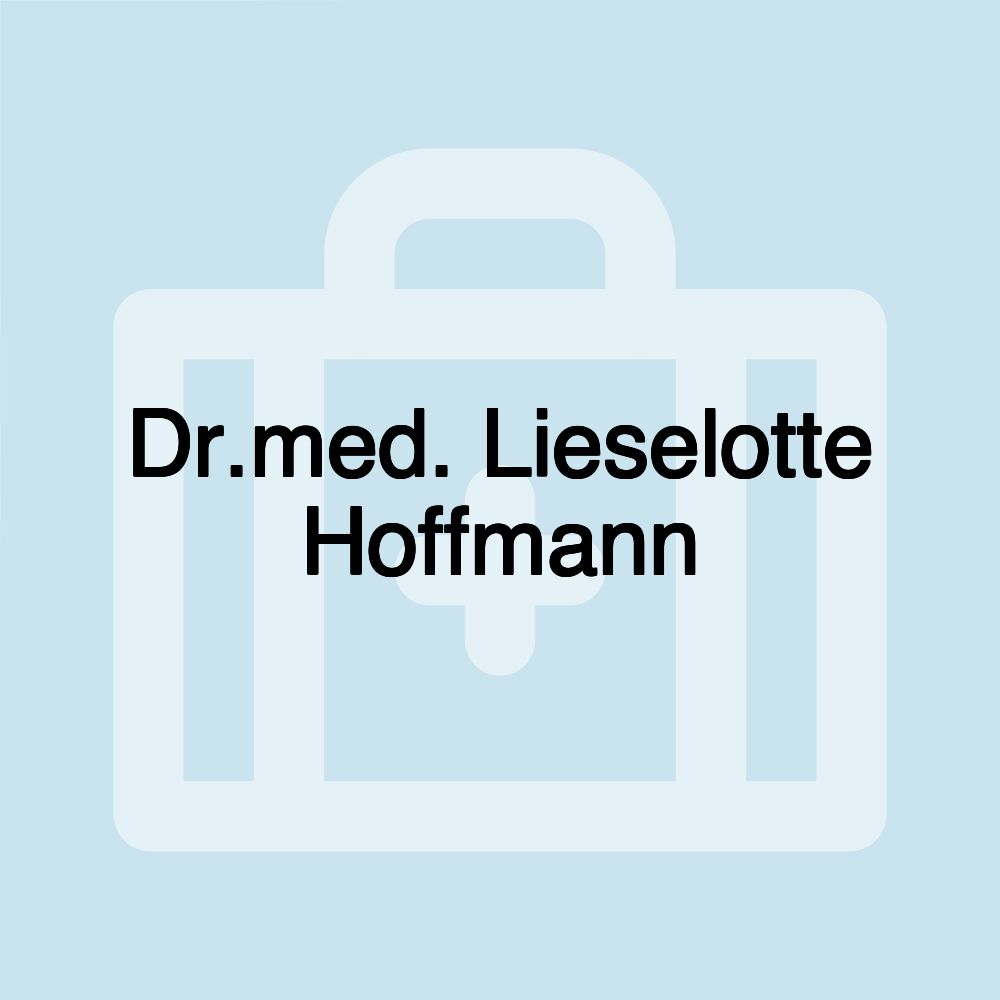 Dr.med. Lieselotte Hoffmann