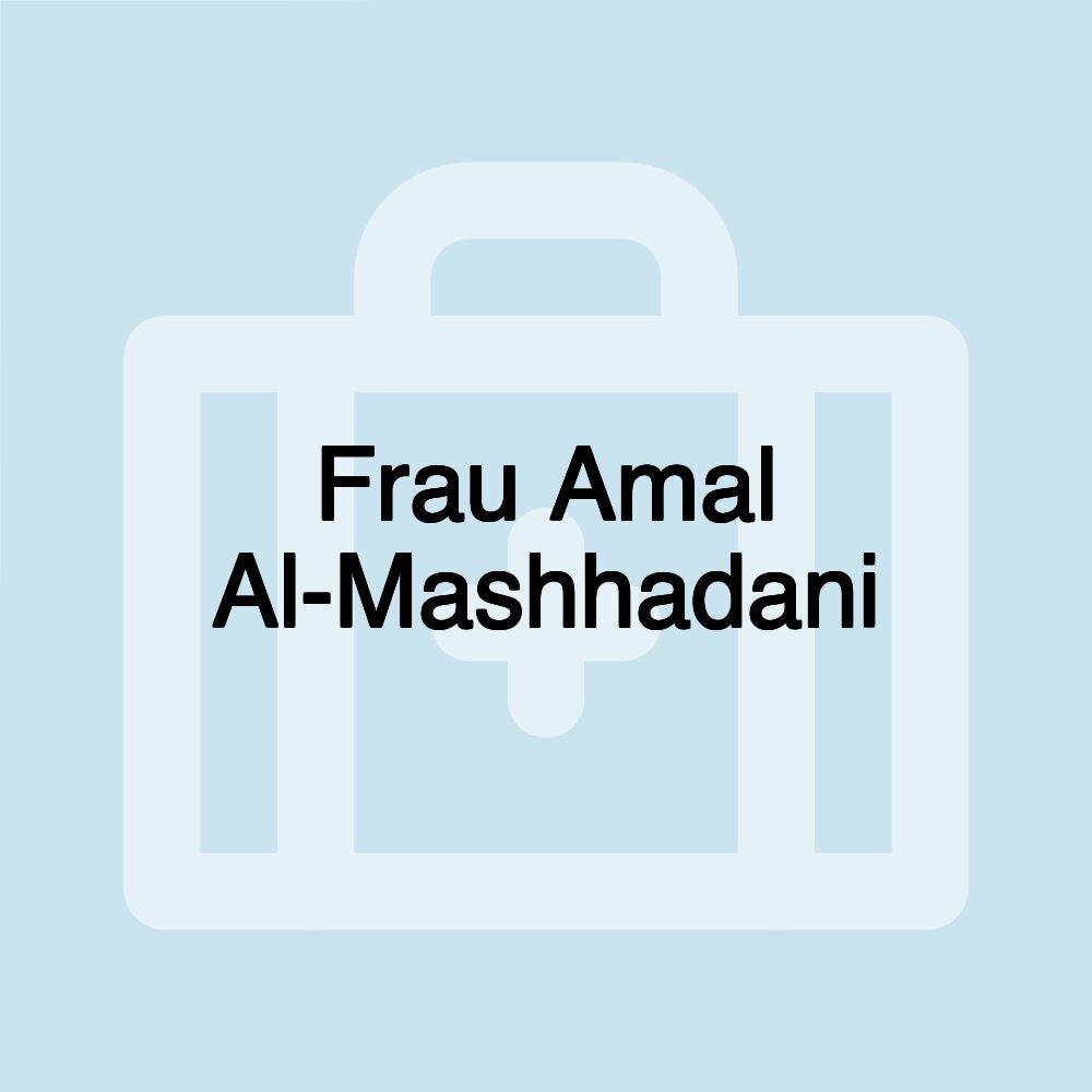 Frau Amal Al-Mashhadani