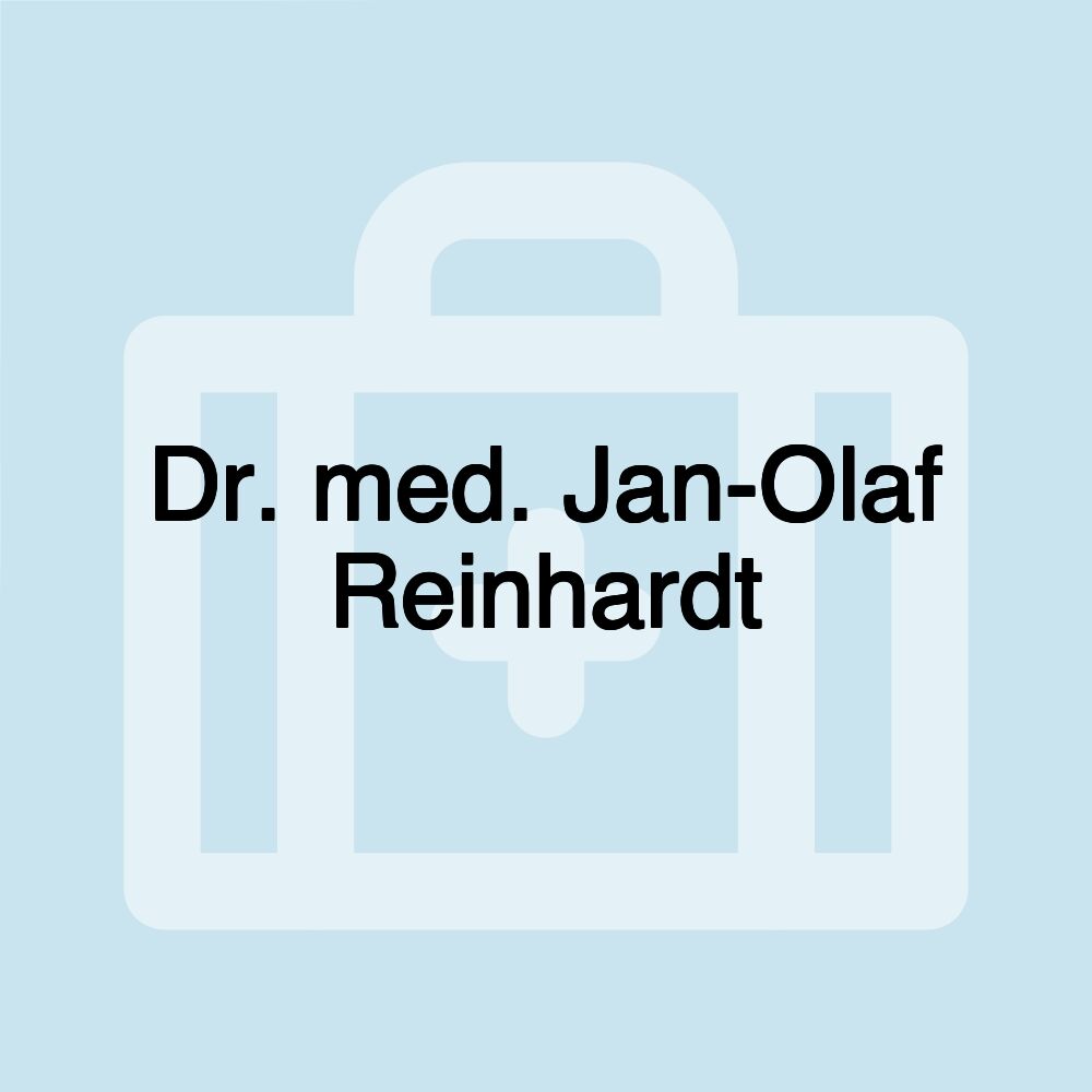 Dr. med. Jan-Olaf Reinhardt