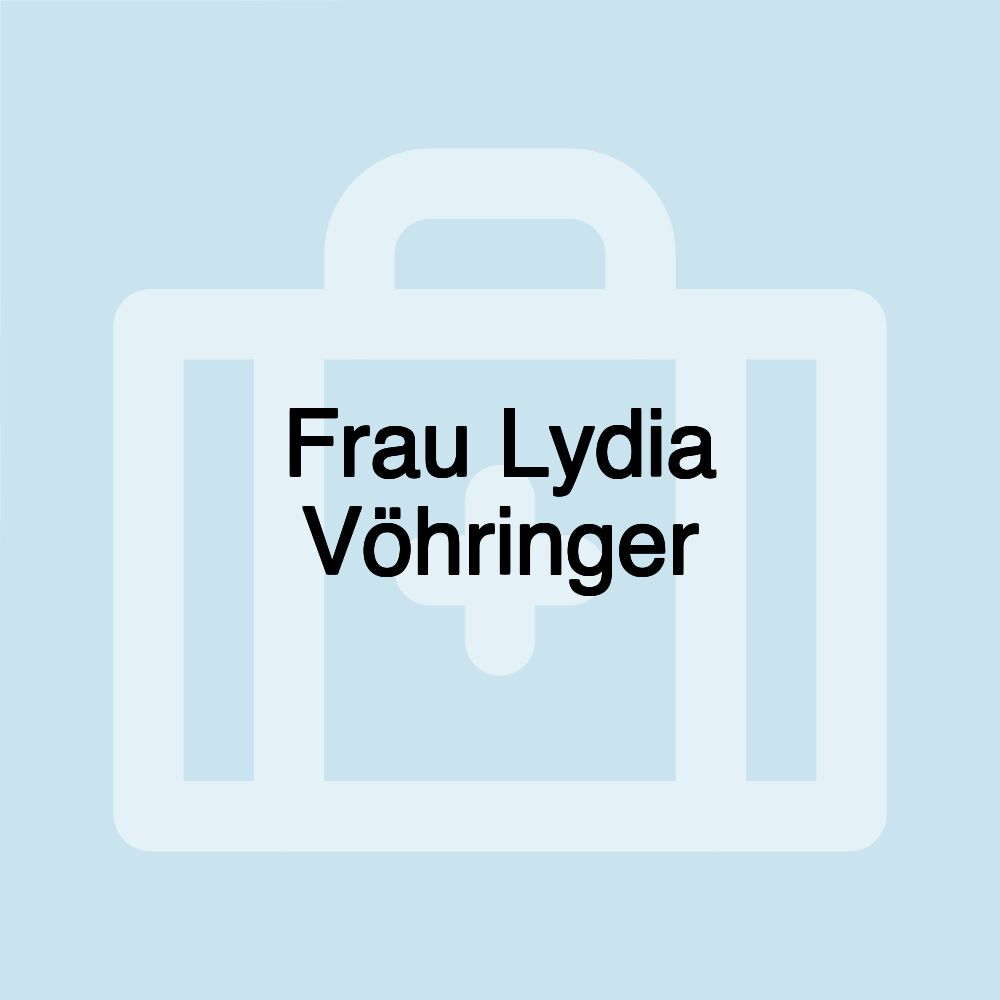 Frau Lydia Vöhringer