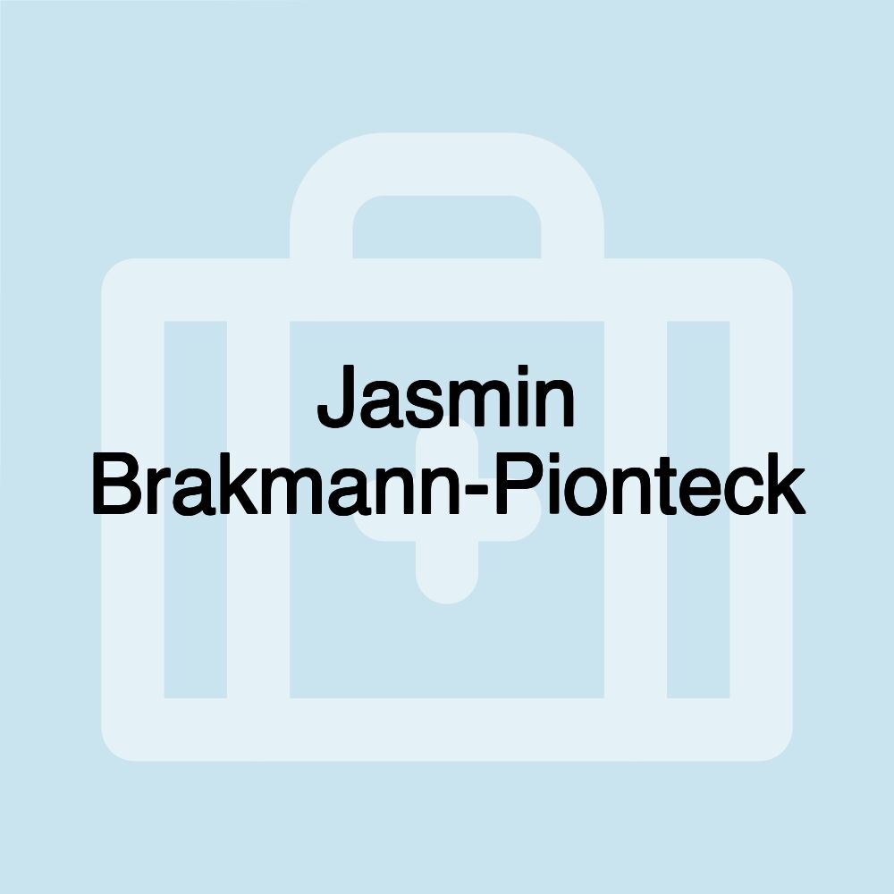 Jasmin Brakmann-Pionteck