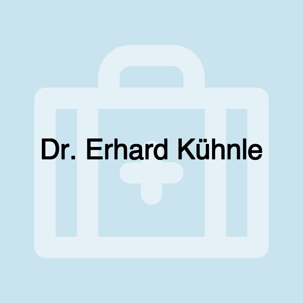 Dr. Erhard Kühnle