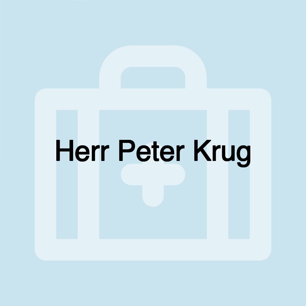 Herr Peter Krug