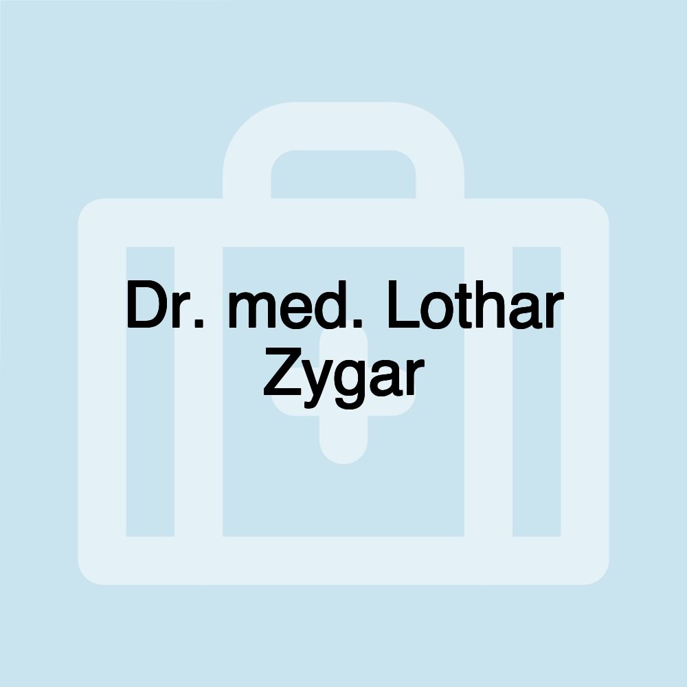 Dr. med. Lothar Zygar