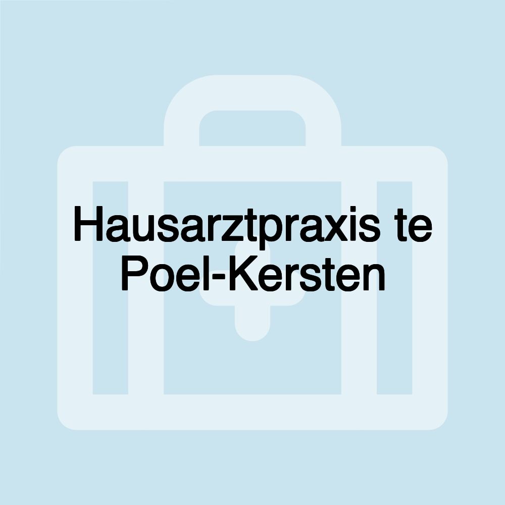 Hausarztpraxis te Poel-Kersten