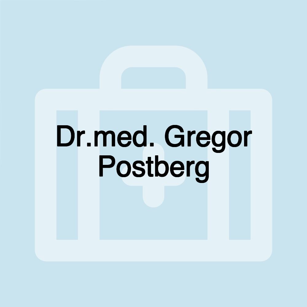 Dr.med. Gregor Postberg