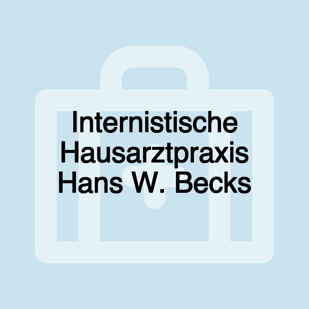 Internistische Hausarztpraxis Hans W. Becks