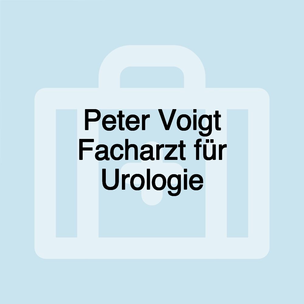 Peter Voigt Facharzt für Urologie