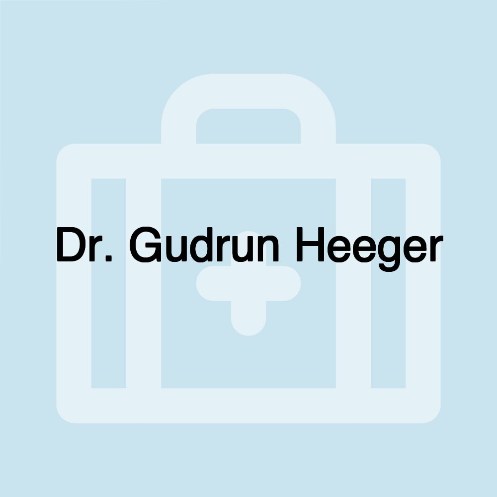 Dr. Gudrun Heeger