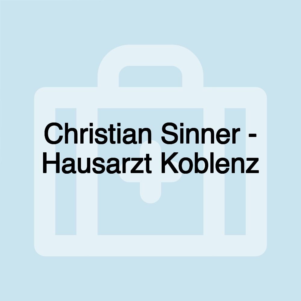 Christian Sinner - Hausarzt Koblenz