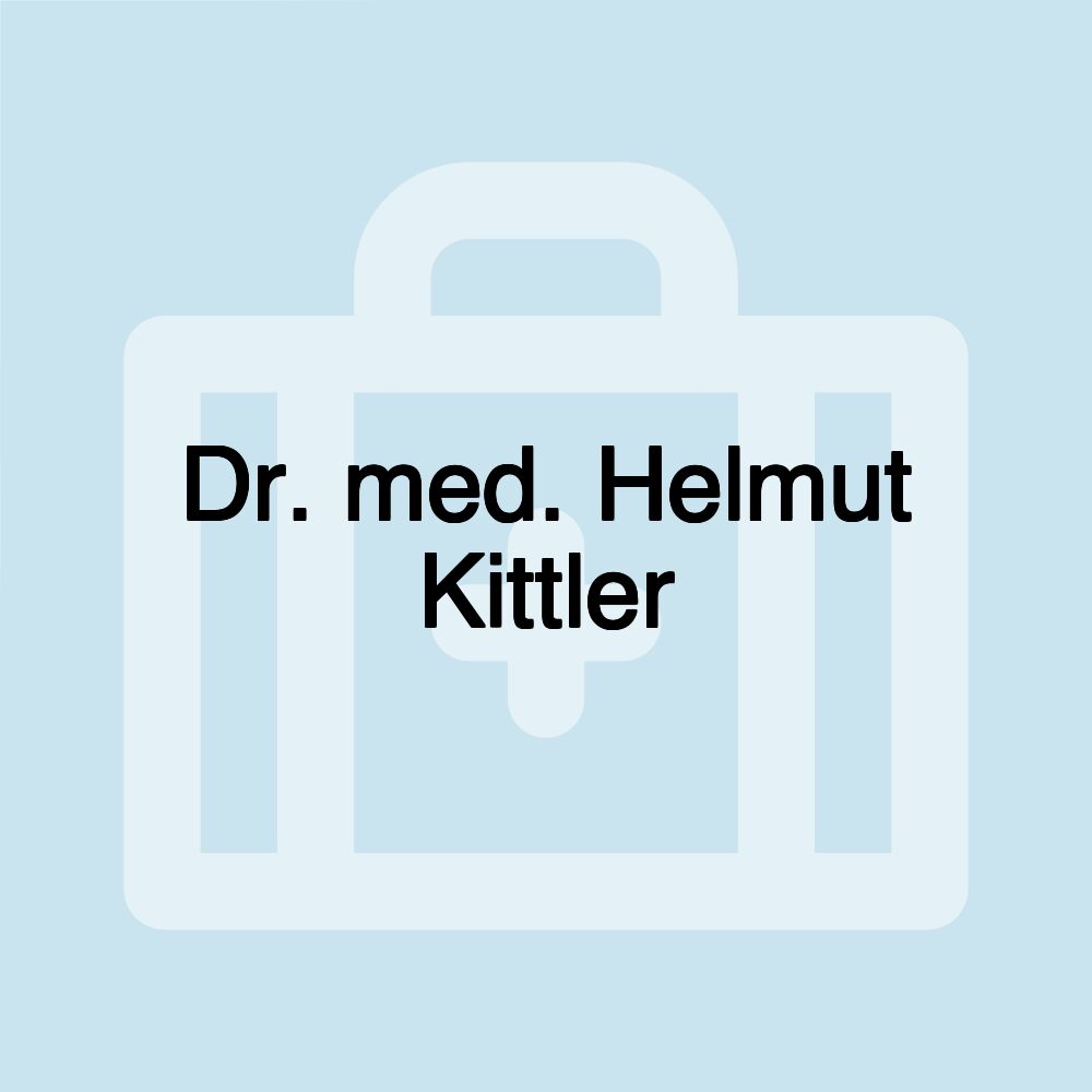 Dr. med. Helmut Kittler