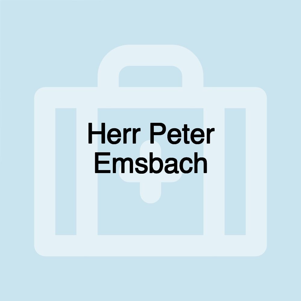 Herr Peter Emsbach