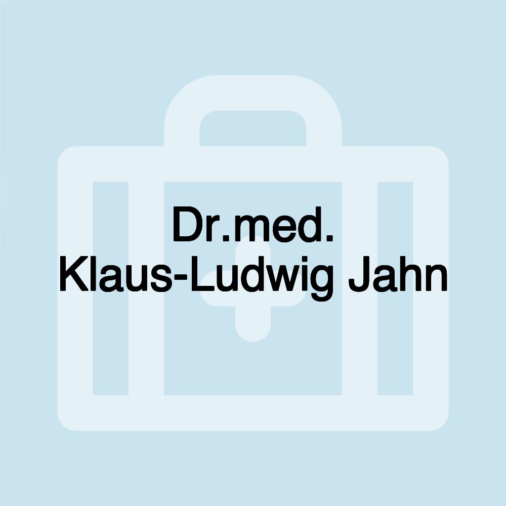 Dr.med. Klaus-Ludwig Jahn