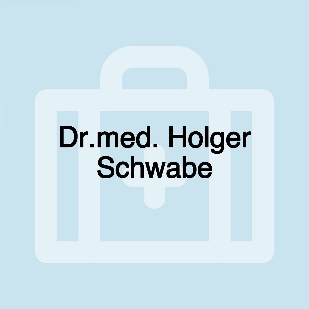 Dr.med. Holger Schwabe